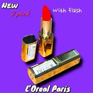 New L’Oreal Paris Colour Riche Lipcolour Lipstick 188 Respected Red - 2 pack